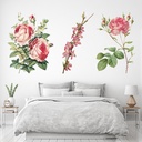 Pink Rose Set Floral Wall Sticker