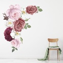 Pink Rose Bouquet Floral Wall Sticker