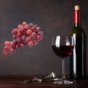 Purple Grapes Fresh Fruit Wall Sticker