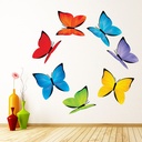 Rainbow Butterfly Wall Sticker Set