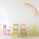 Rainbow Hearts Wall Sticker