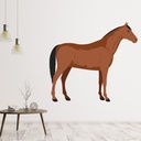 Brown Horse Farm Animal Wall Sticker