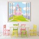 Princess Castle 3D Window Wall Sticker