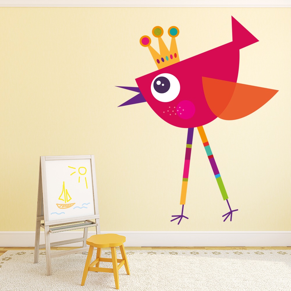 Princess Bird Wall Sticker by Les Petits Buttons - Mod7