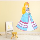Princess And Kitten Fairytale Wall Sticker