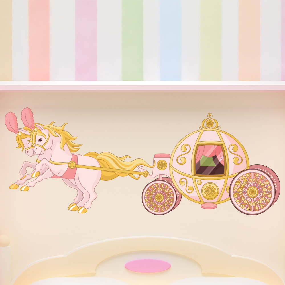 Princess Carriage Wall Sticker
