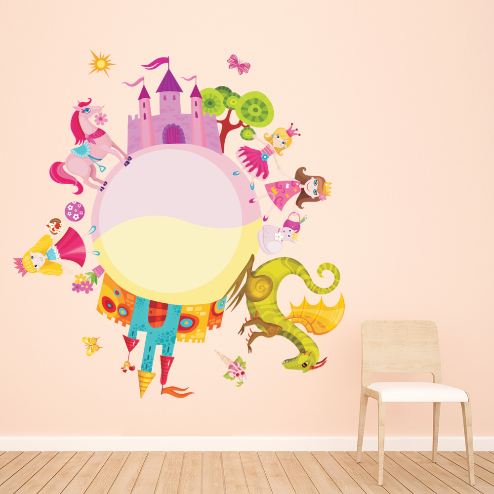 Princess World Fairytale Castle Wall Sticker