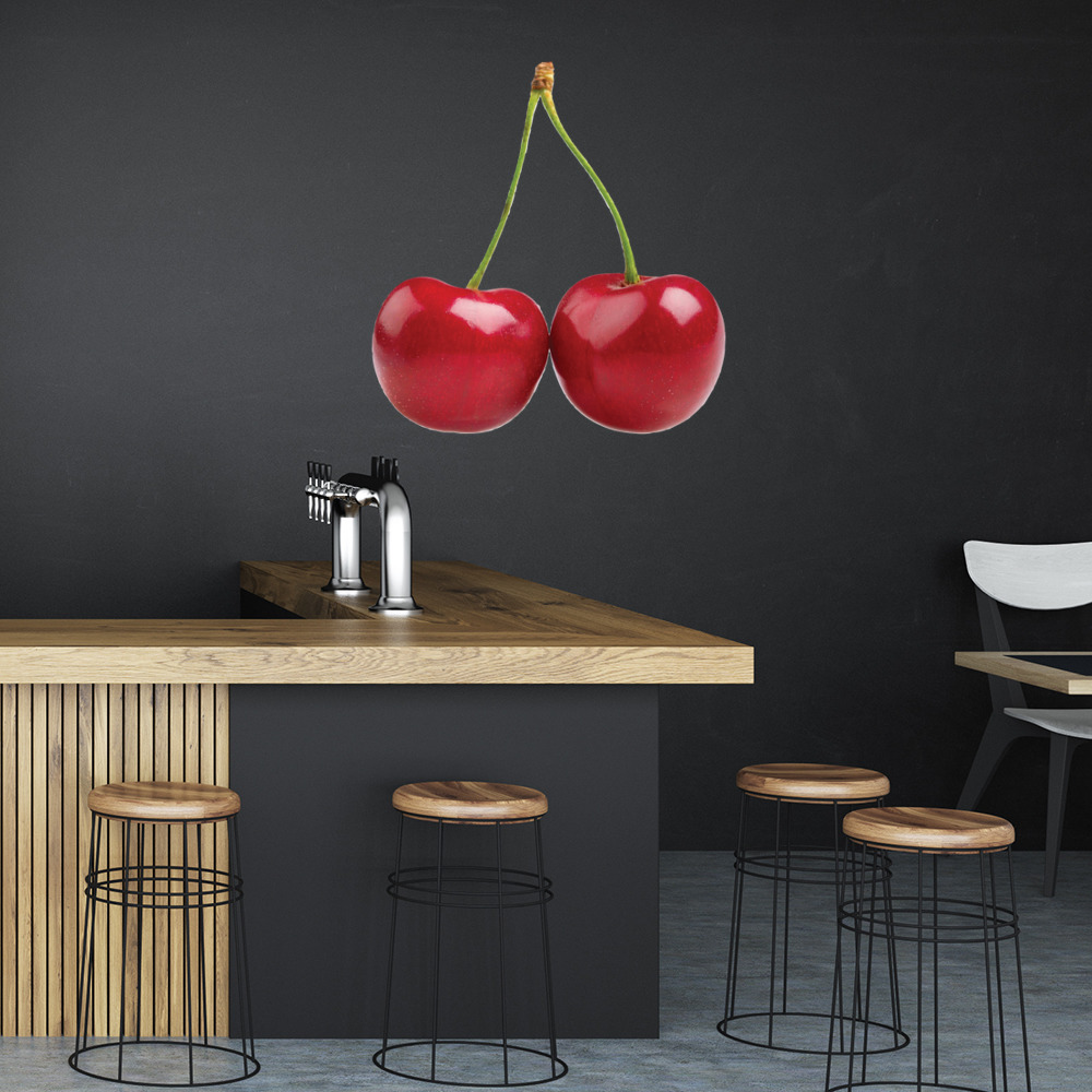 Red Cherry Fresh Fruit Wall Sticker