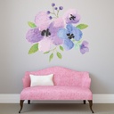 Purple Flowers Floral Bouquet Wall Sticker