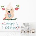 Happy Holidays Christmas Wall Sticker