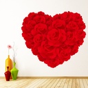 Red Love Heart Love Heart Wall Sticker