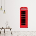 Red Telephone Box Wall Sticker