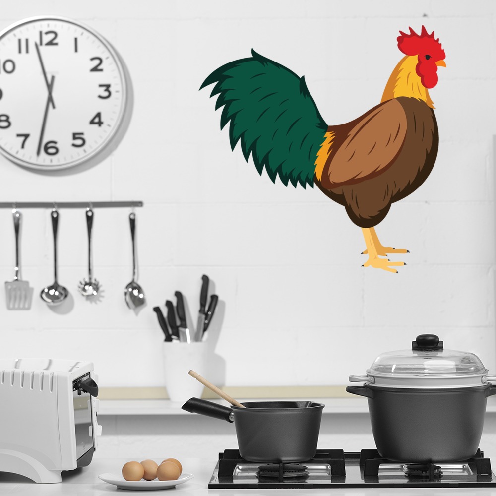 Rooster Farm Animal Wall Sticker - Mod3