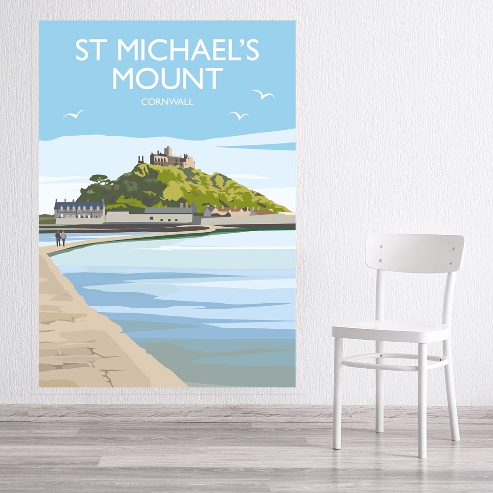 Saint Michael's Mount Wall Sticker by Julia Seaton