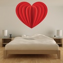 Red Heart Design Love Wall Sticker