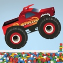 Red Monster Truck Wall Sticker Wall Sticker