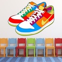 Retro Nike Trainers Wall Sticker