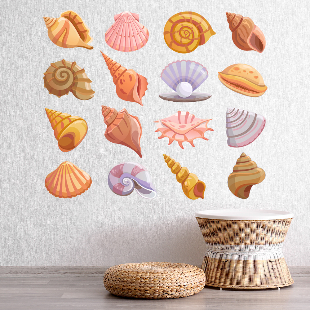 Seashell Beach Shell Wall Sticker Set