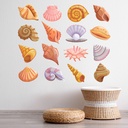 Seashell Beach Shell Wall Sticker Set