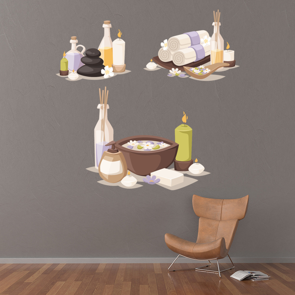 Spa Treatments Health Wall Sticker Set