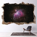 Space Nebula 3D Hole In The Wall Sticker