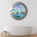 Seal Pups Porthole Wall Sticker