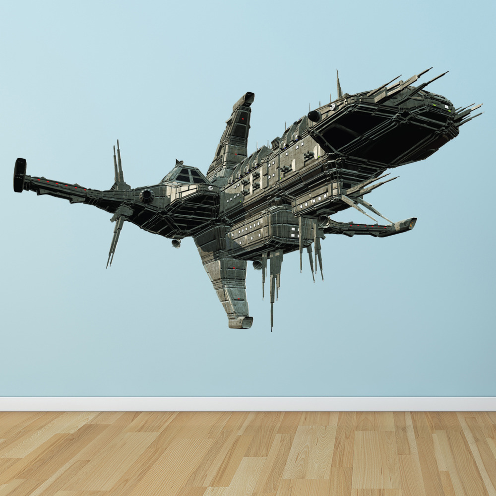 Spaceship Spacecraft Wall Sticker