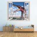 Spinosaurus Dinosaur 3D Window Wall Sticker
