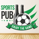 Sports Pub Enjoy The Game Wall Sticker