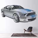Silver Sports Car Wall Sticker Wall Sticker