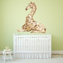 Sitting Giraffe Jungle Safari Wall Sticker