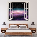Space Galaxy Spiral 3D Window Wall Sticker