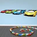 Sports Cars Transport Wall Sticker