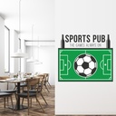 Sports Pub The Game Is On Wall Sticker