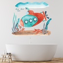 Submarine Nursery Bathroom Wall Sticker