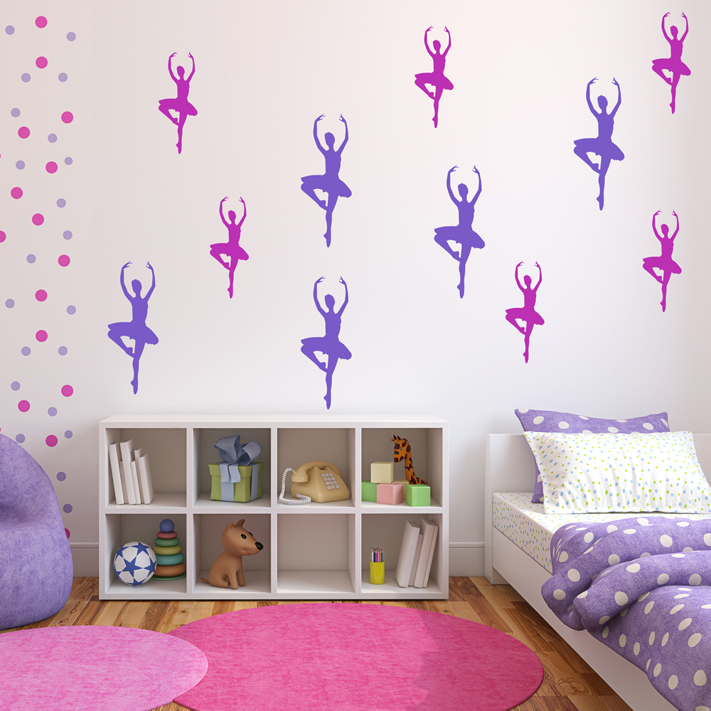 Ballerina Ballet Dance Wall Sticker Pack