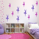 Ballerina Ballet Dance Wall Sticker Pack