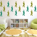 Cricket Batsmen Sports Wall Sticker Pack