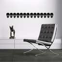 Scary Skull Halloween Wall Sticker - Mod5