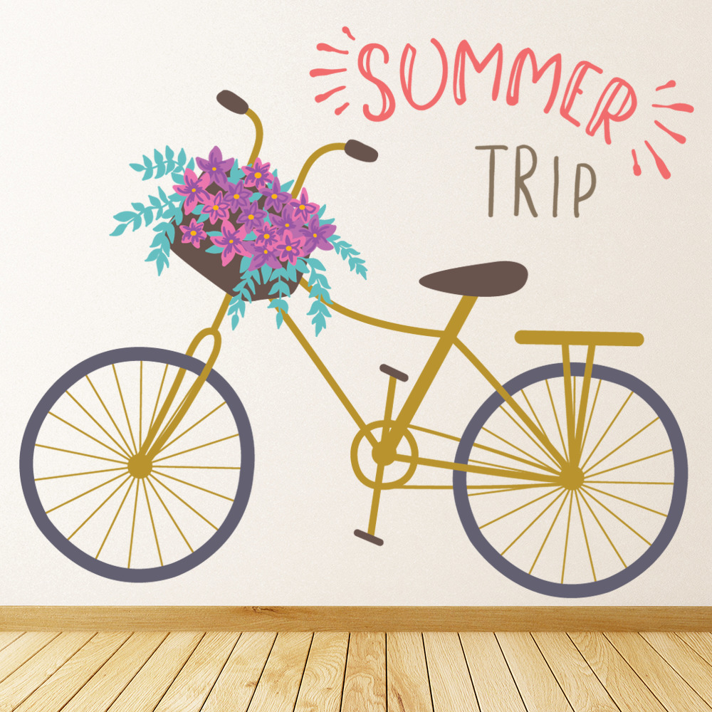 Summer Trip Travel Quote Wall Sticker