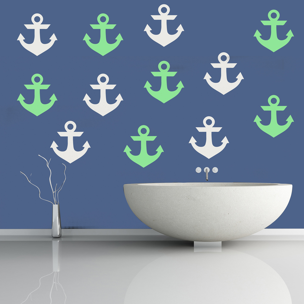 Anchor Seaside Nautical Wall Sticker Pack