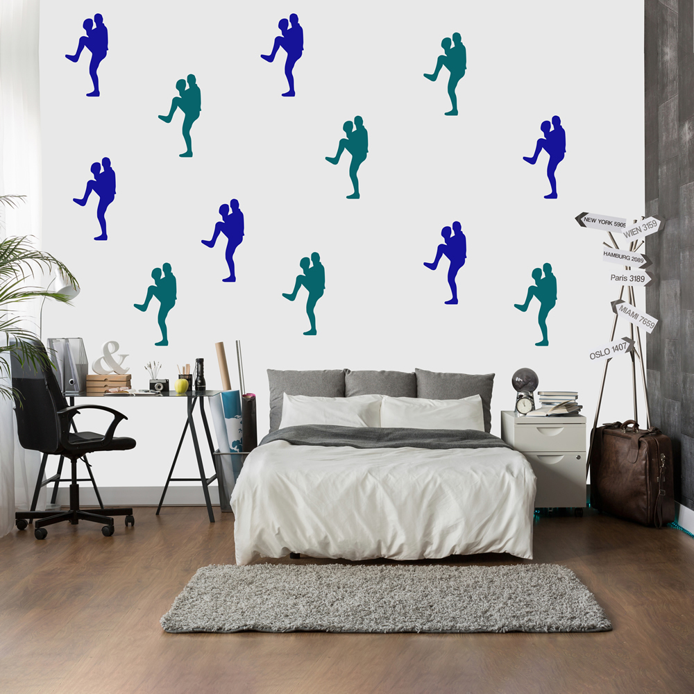 Baseball Pitcher American Sports Wall Sticker Pack