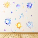 Sun Moon & Stars Wall Sticker Set