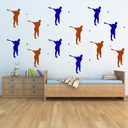 Baseball Player American Sports Wall Sticker - Mod3