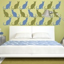 Black Cat Animals Pets Wall Sticker Pack