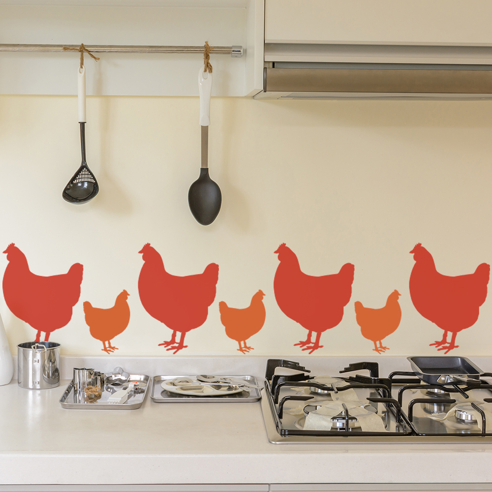 Chicken Farm Animals Wall Sticker Pack