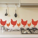 Chicken Farm Animals Wall Sticker Pack