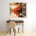 Swan Lake 3D Window Wall Sticker