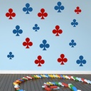 Club Symbol Card Games Wall Sticker Pack