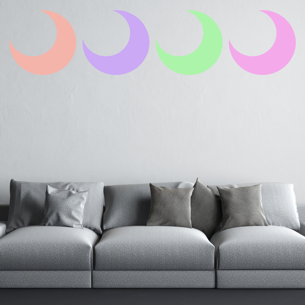 Crescent Moon Nursery Wall Sticker Pack